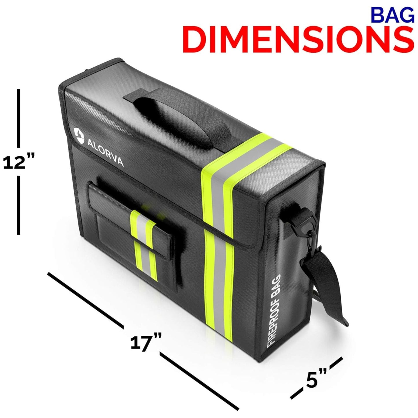 Upgraded Fireproof & Waterproof Document Bag
